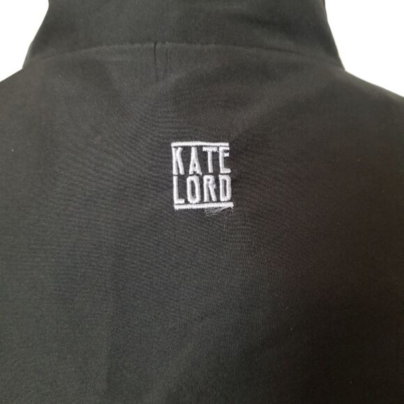 Kate Lord Black Mesh Lined Golf Windbreaker Jacket Size L - Picture 4 of 6